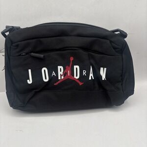 Nike Jordan Jumpman Crossbody Bag Hip Fanny Pack Black White Sz L 9B0533-023 NWT
